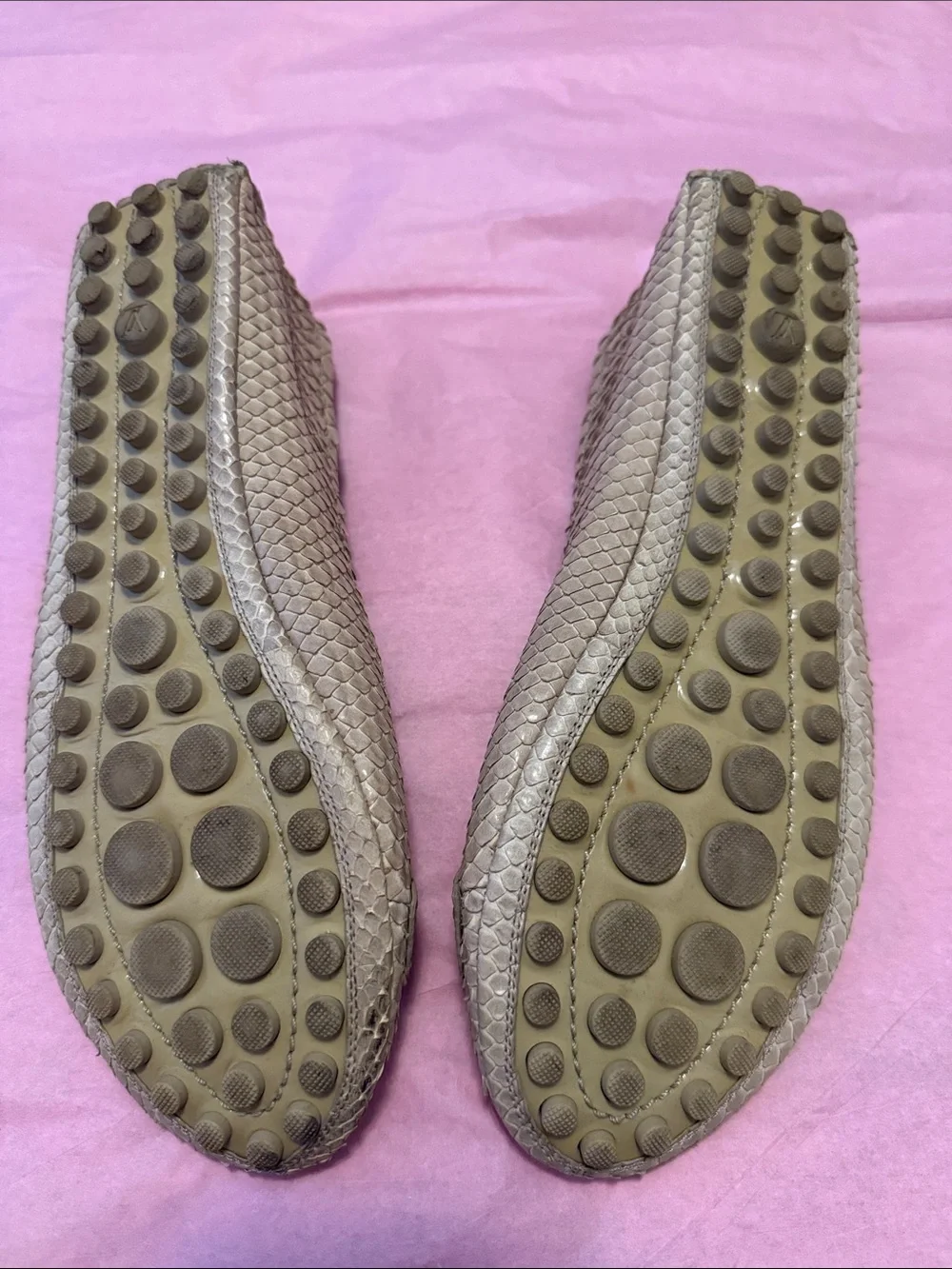 Louis Vuitton Snakeskin Leather Ballerina Authentic Ballerina Flats. Like New!